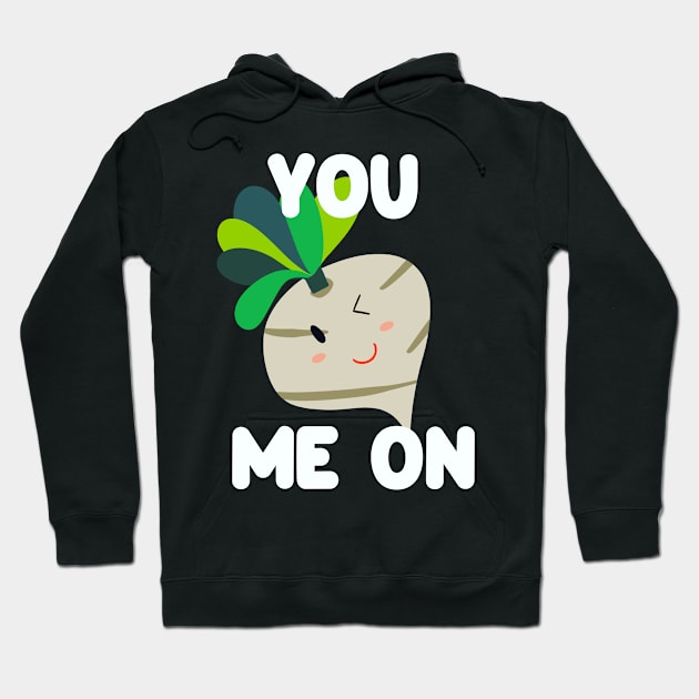 You Turnip Me On Hoodie by Golden Eagle Design Studio